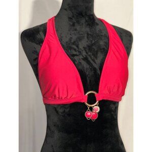 Sand N Sun Bathing Suit Top, Sexy Top, Gem Accents, SIze Medium (8-10)